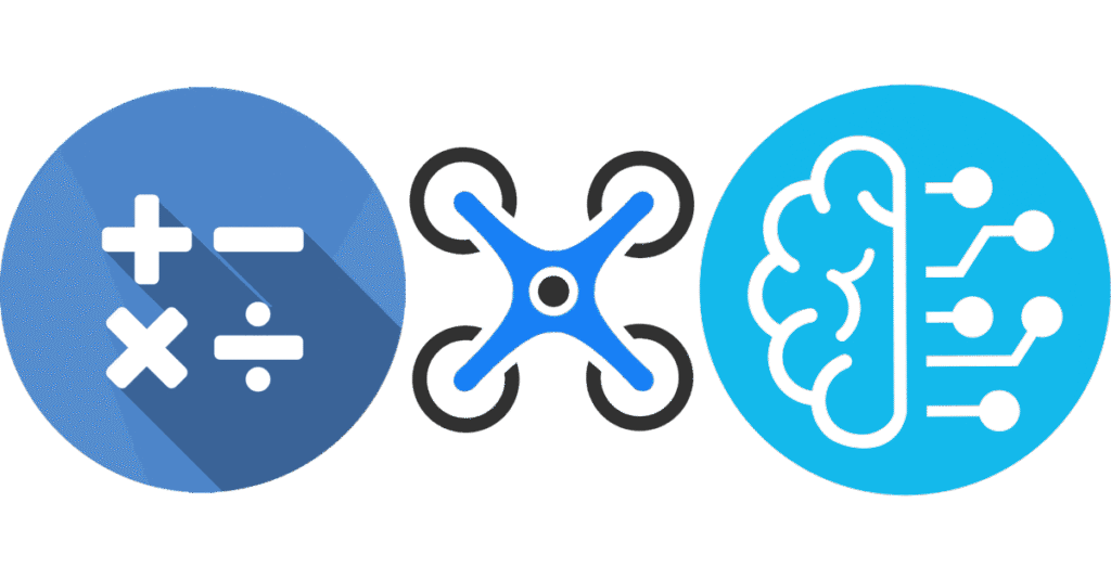 Mathematics, drone technology, and artificial intelligence
