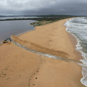 Council artificially opening Lake Coila (an ICOLL)