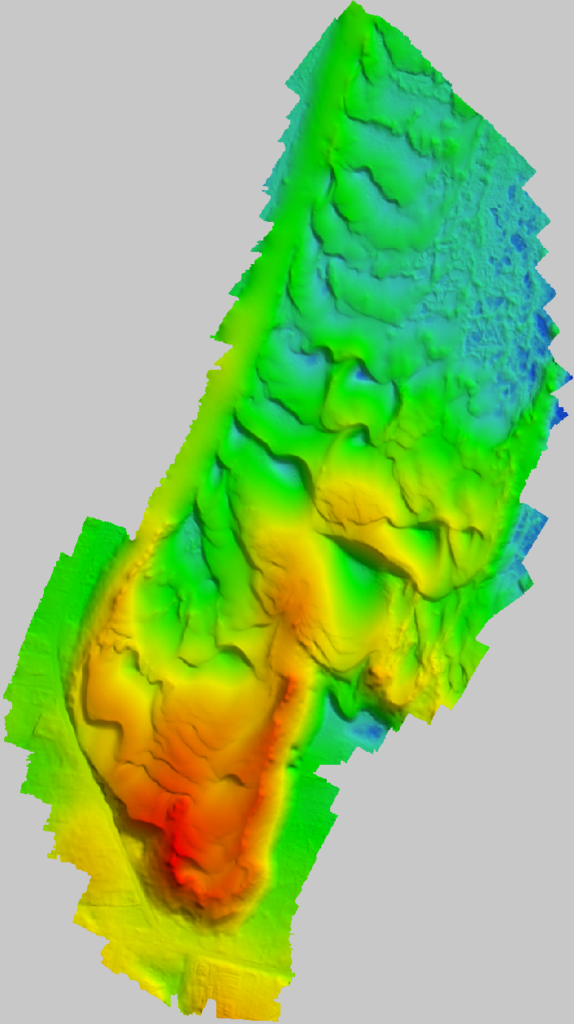 digital elevation model created by drone photogrammetry