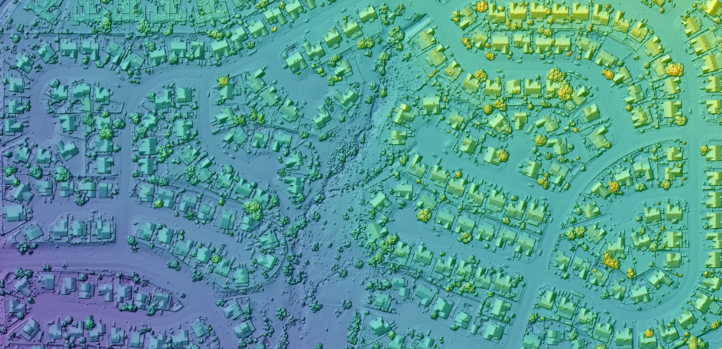 3d drone mapping view of Tucson, Arizona