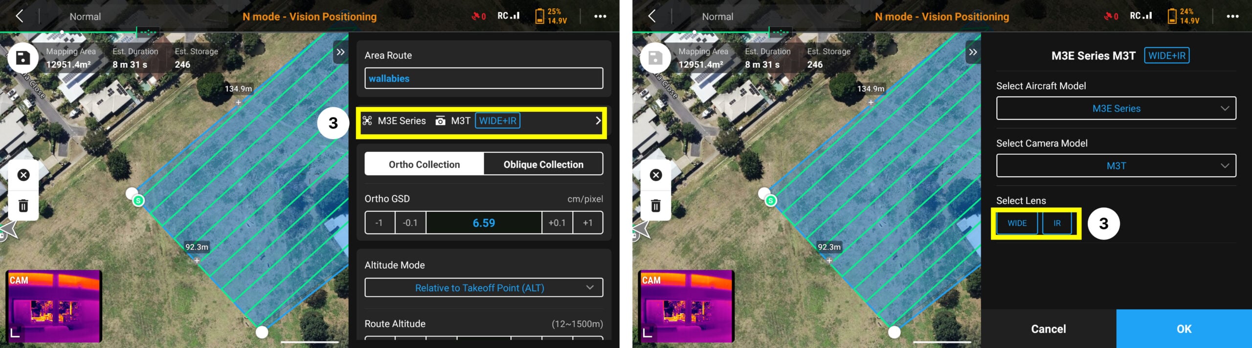 thermal drone mapping image sensor type selection