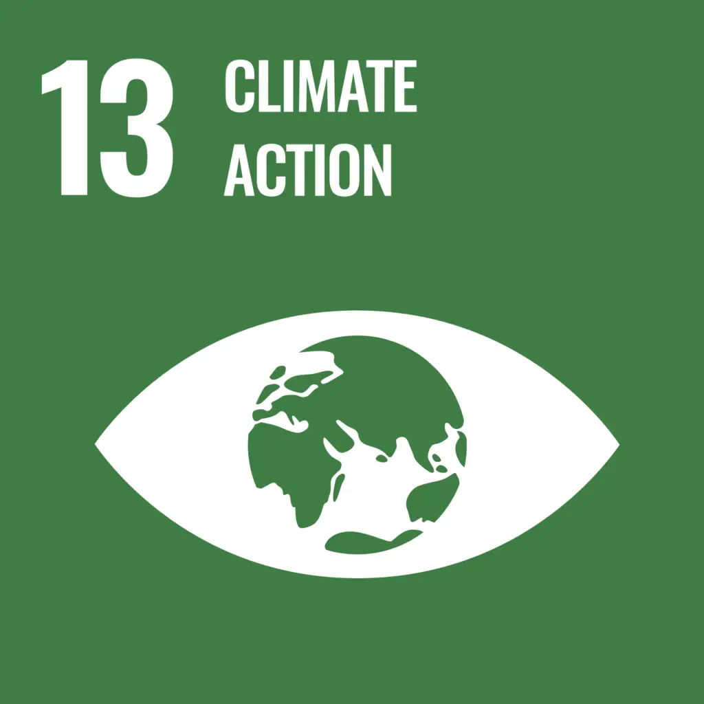 UN Goal 13: Climate Action symbol.