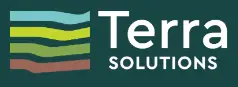 Terra Solutions logo with layered colours