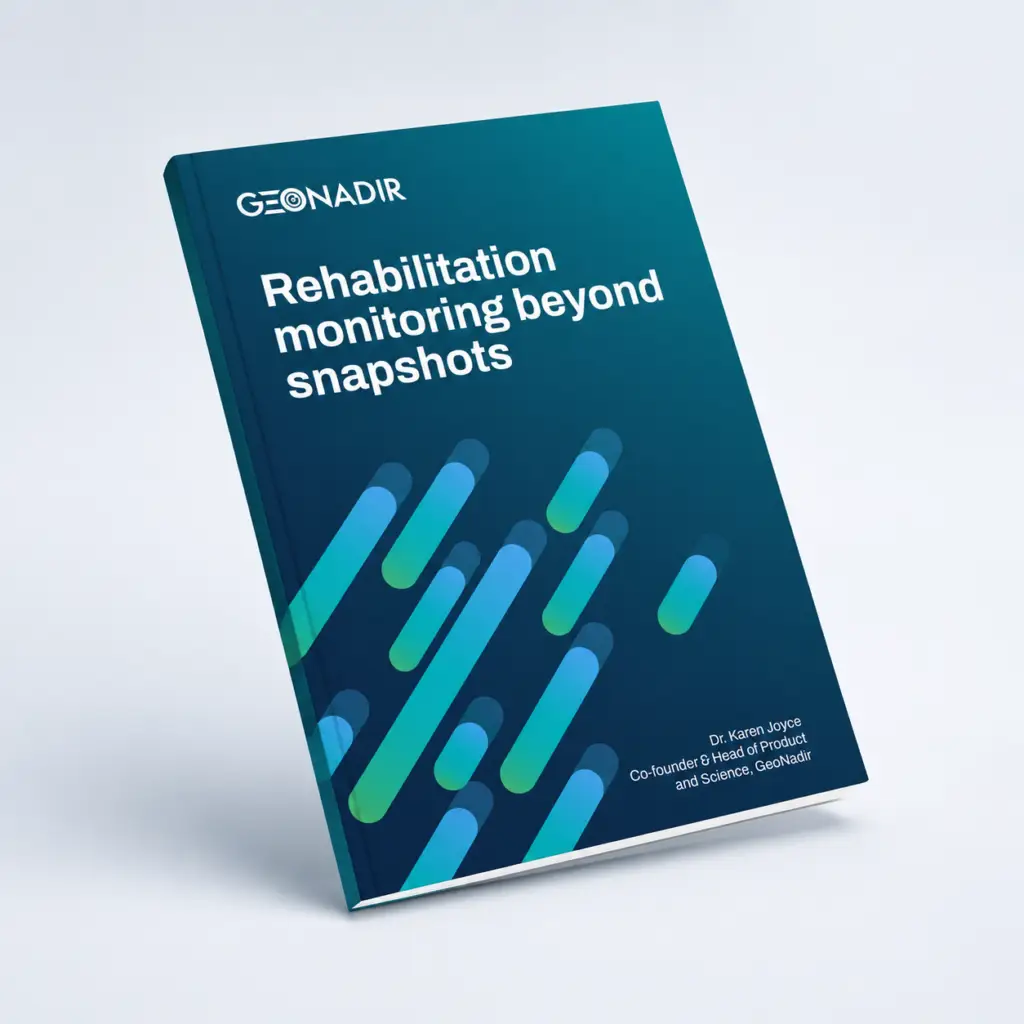 GeoNadir rehabilitation monitoring book cover